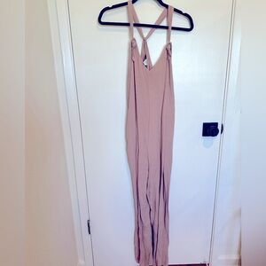 Hatch Maternity and Postpartum Jumpsuit in Blush